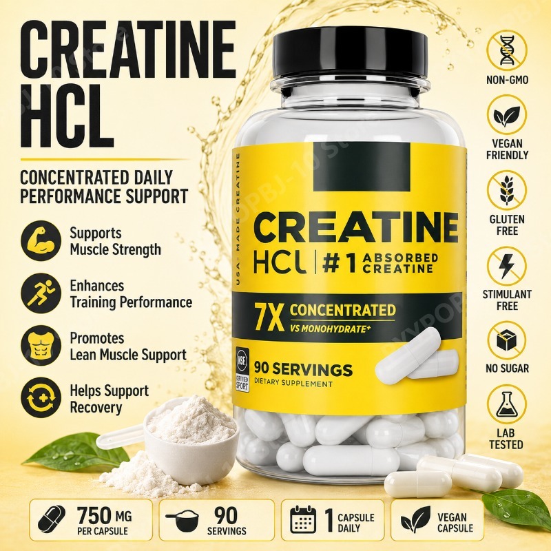 Nutrition In Fitness - Creatina HCl 750mg 90 Capsule Supporto