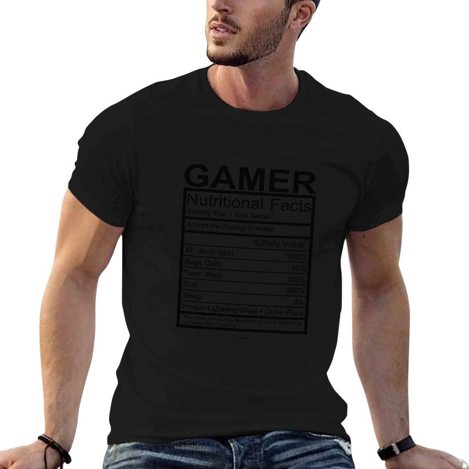 Nutrition In Fitness - T-shirt con grafico delle informazioni nutrizionali