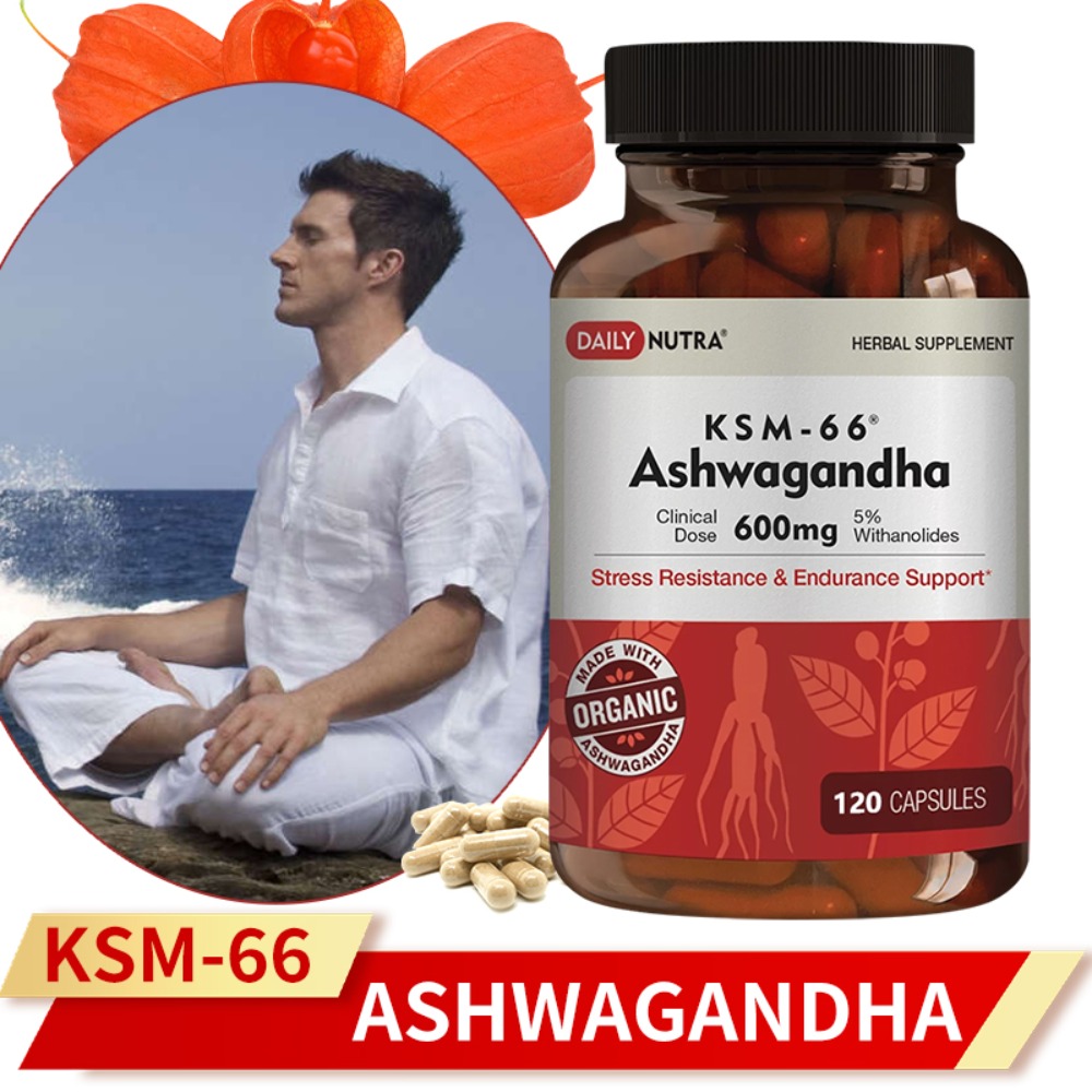 Ashwagandha Extract Root - KSM-66 Ashwagandha 600mg Estratto di Radice