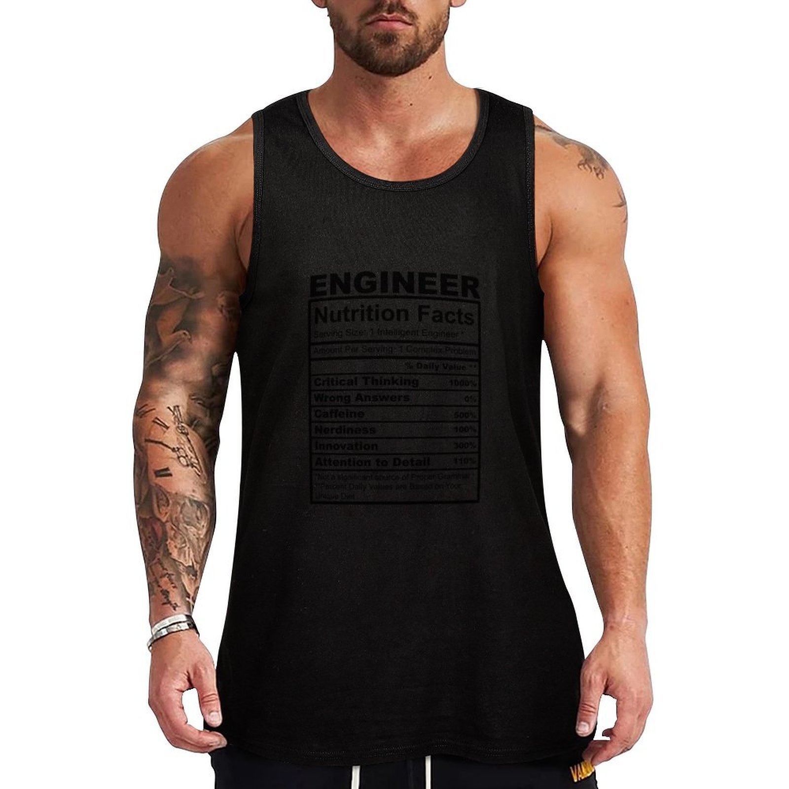 Nutrition In Fitness - Divertente Regalo per Ingegneri: Canotta con